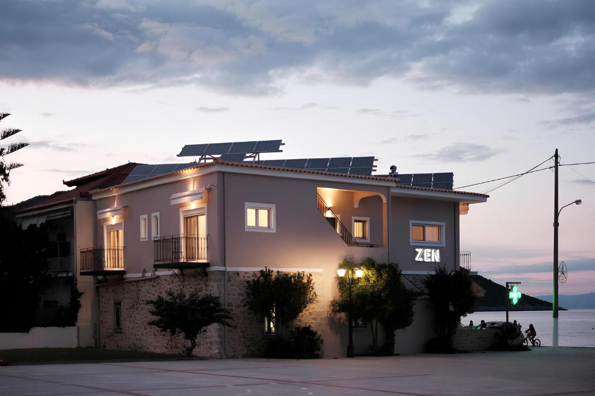 Zen Minimal Luxury Housing Tyros Villa Ngoại thất bức ảnh